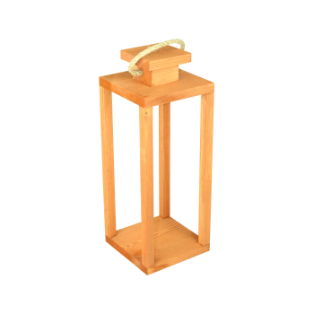 Lampion drewniany Duży  LD-3-B Brązowy